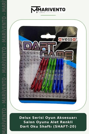 Delux Serisi Oyun Aksesuarı Salon Oyunu Alet Renkli Dart Oku Shaftı (SHAFT-20)