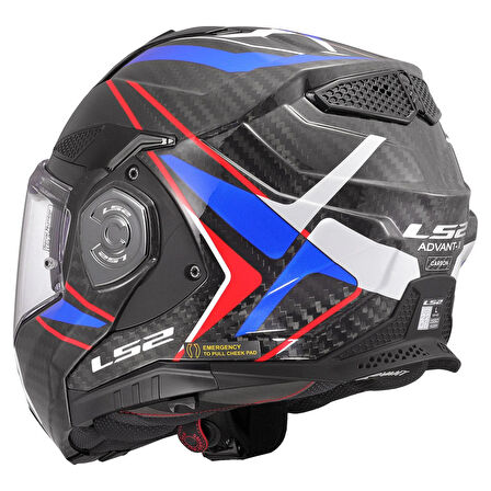 ADVANT X KARBON FUTURE II BEYAZ-MAVİ KASK