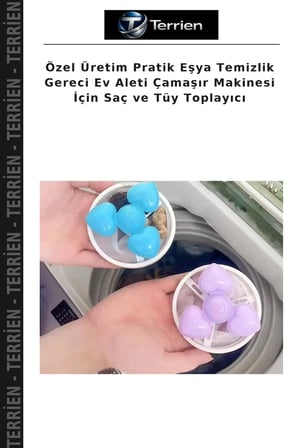 Özel Üretim Pratik Eşya Temizlik Gereci Ev Aleti Çamaşır Makinesi İçin Saç ve Tüy Toplayıcı