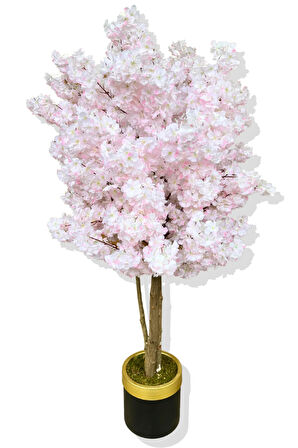 Yapay Ağaç Bahar Dalı 180 Cm Gold Kemerli Saksı