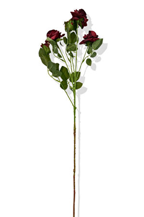 Yapay Tek Dal Gül Demeti 70 Cm