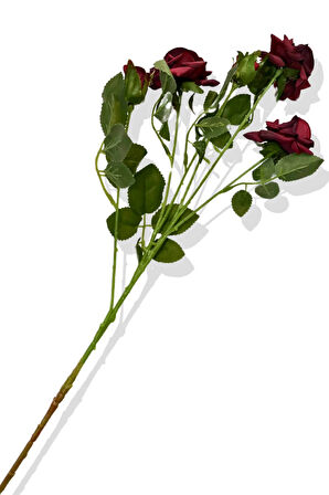 Yapay Tek Dal Gül Demeti 70 Cm