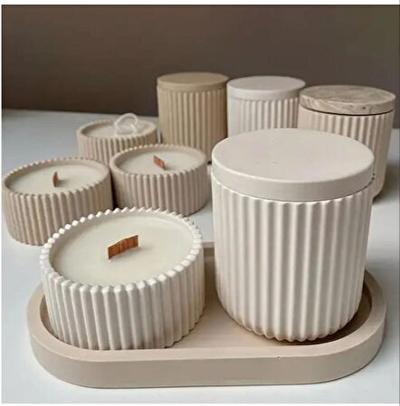 DEKORATİF MUMLU SET