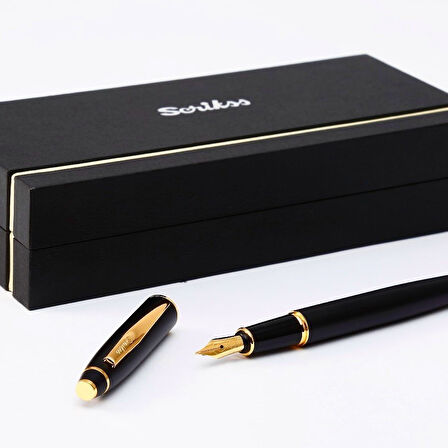 Mat Siyah Dolma Kalem ve Özel Kutu Ömür Boyu Garantili