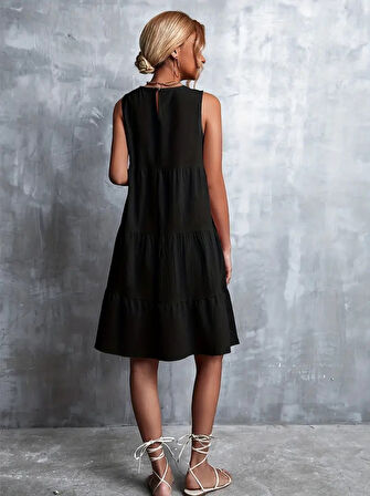 Aesco Kadın Bisiklet Yaka Aerobin Elbise