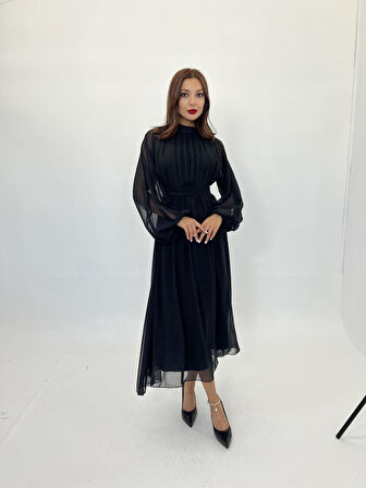 Aesco 6297 ELBİSE-SİYAH