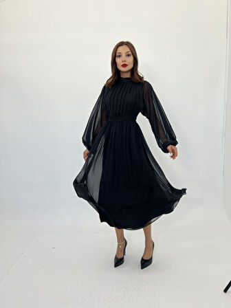 Aesco 6297 ELBİSE-SİYAH