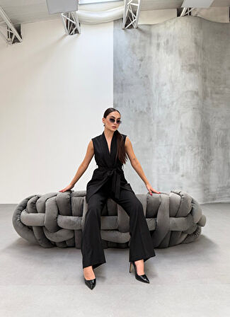 Aesco Cura Yelek Pantolon İki̇li̇ Takim