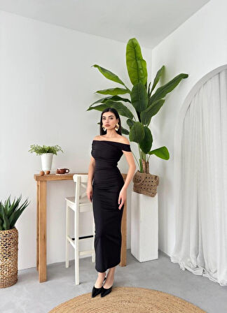 Aesco Dron Straplez Elbise