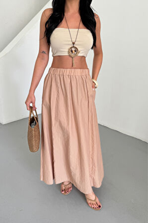 Aesco ETEK ŞANEL BOY SOFT KUMAŞ - Bej