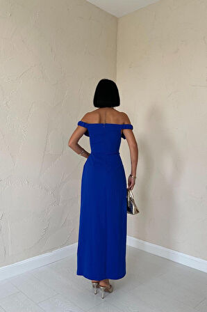 Aesco Saks Madonna Yaka Güllü Elbise