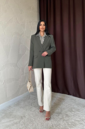 Aesco Haki Blazer Ceket