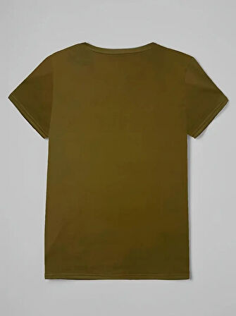 Aesco Kadın Kısa Kollu Kedi Ve Pati Baskılı Süprem T-shirt