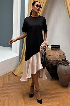 Aesco Volanlı Süprem Elbise 2864