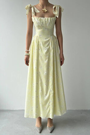 Aesco Khalesı Omuz Bağlamalı Elbise