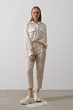 Aesco Pantolon - Taş