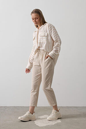 Aesco Pantolon - Taş