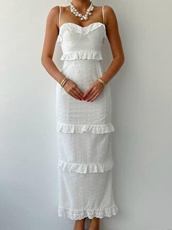 Aesco Lere Ip Askılı Elbise