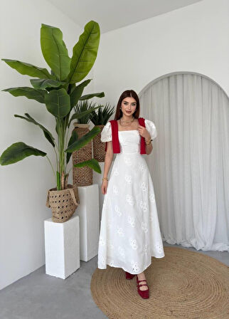 Aesco Graf Balon Kol Elbise