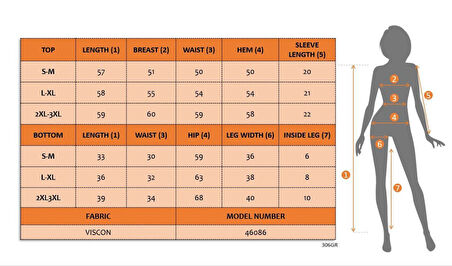 Aesco Kadın Kısa Kollu Bisiklet Yaka Baskılı Viskon Bluz Ve şort Ikili Takım