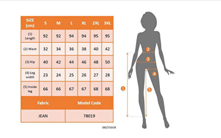 Aesco Kadın Yüksek Bel Dar Kesim Kot Pantolon