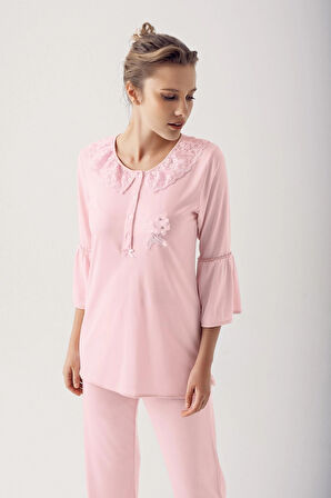 Aesco Artış 14200 kadın Uzun  Kol Pijama Takımı