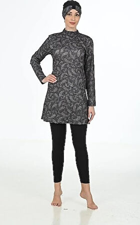 Aesco Fantasy 3321 kadin  Desenli Tesettür Mayo