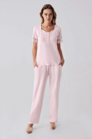 Aesco Freshness 321 Kadın Sabahlıklı Pijama Takımı