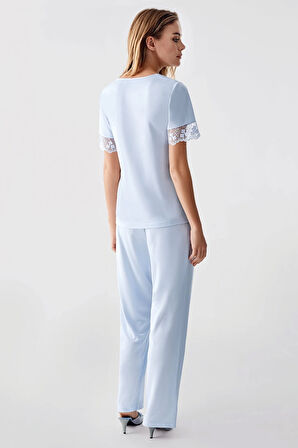 Aesco Freshness 321 Kadın Sabahlıklı Pijama Takımı