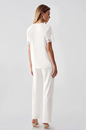 Aesco Freshness 322 Kadın Sabahlıklı Pijama Takımı