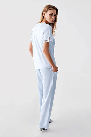 Aesco Freshness 322 Kadın Sabahlıklı Pijama Takımı