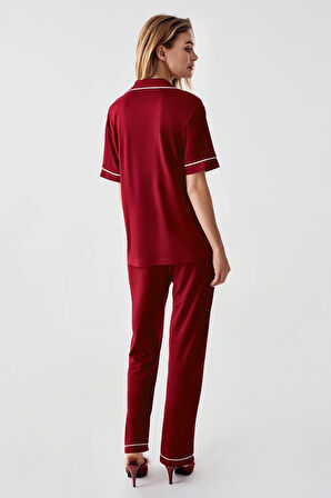 Aesco Freshness 324 Kadın 4'Lü Sabahlıklı Şorlu Pijama Takımı