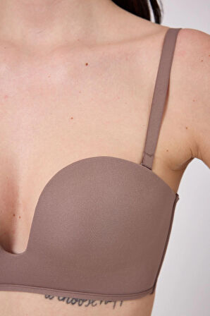 Aesco Freshness MSF05 Destekli V Dekolte Lazer Kesim Sütyen