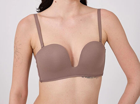 Aesco Freshness MSF05 Destekli V Dekolte Lazer Kesim Sütyen