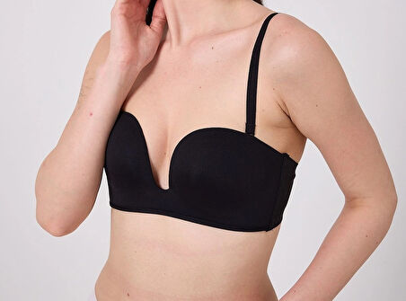 Aesco Freshness MSF05 Destekli V Dekolte Lazer Kesim Sütyen