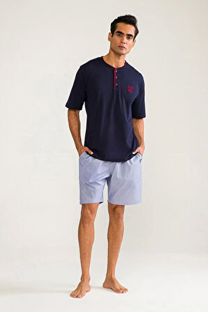 Aesco D'S Damat 03000 5'li Robdöşambr Erkek Damat Pijama Seti