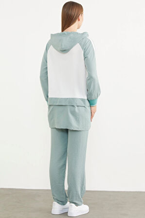 Aesco Sementa 76318 Fermuarlı Tunik Krep Takım