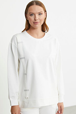 Aesco Sementa 76380 Taş Detaylı Sıfır Yaka  Eşofman Takım