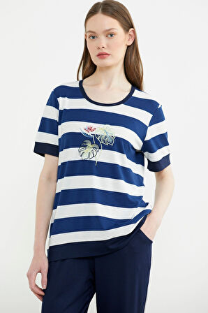 Aesco Sementa 76476 Rahat Kalıp Çizgili Pantolon Takım