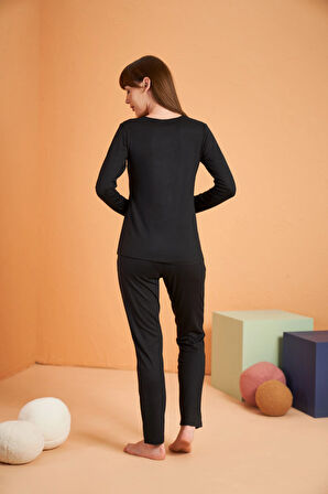 Aesco PJS 28048 Kadın Patlı Pijama Takım