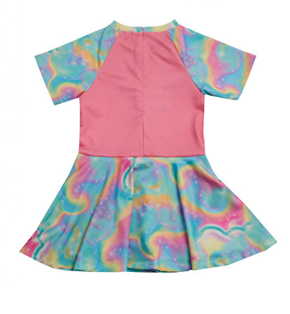 Aesco Neopy 5228 Kız Çocuk Siera Kısa Kol Elbise Mayo