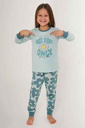 Aesco Roly Poly 3247-2 Kız Çocuk Uzun Kollu Pijama Takımı