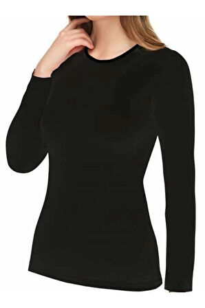 Aesco İmer 1273 Sıfır Yaka Uzun Kollu Badi Atlet