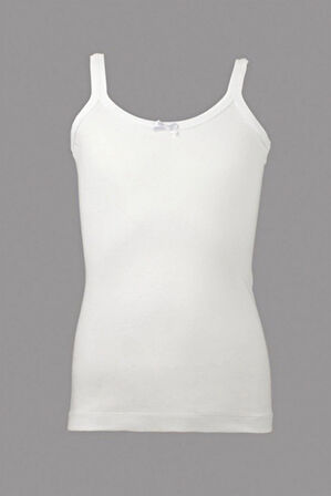 Aesco Çift Kaplan 506 Kız Çocuk İp Askı Atlet