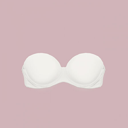 Aesco Nurteks 1590 Çift Dolgulu İki Beden Büyüten Straplez Sütyen