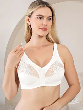 Aesco Nurteks 1060 Kadın Dantel Detaylı Toparlayıcı Sütyen