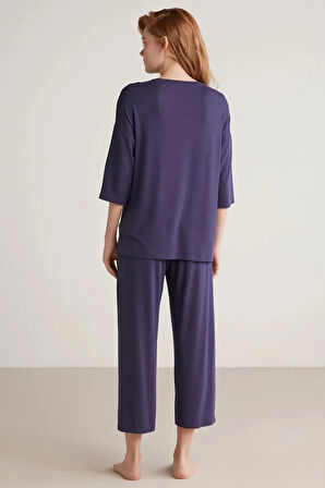 Aesco Nautıca W602 Kadın Yarım Kollu Pijama Takımı