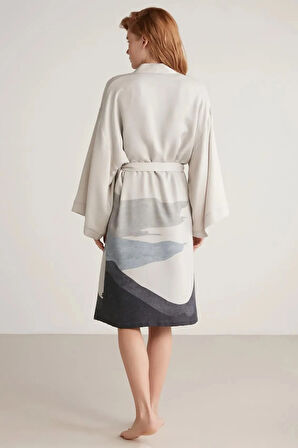 Aesco Nautıca W605 Kadın Kısa Gecelik ve Sabahlık Takımı