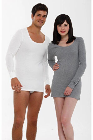 Aesco Aqua CM2512 Termal Açık Yaka Uzun Kol Fanila