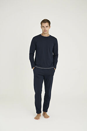 Aesco Kocabey 9222 Erkek O.Yaka Pijama Takım